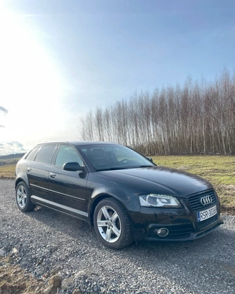 Audi A3 cena 38000 przebieg: 194000, rok produkcji 2011 z Biskupiec małe 121